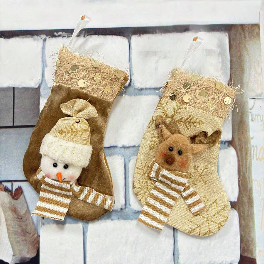3 pièces de décorations de Noë - Christmas Stocking Hanging avis et prix