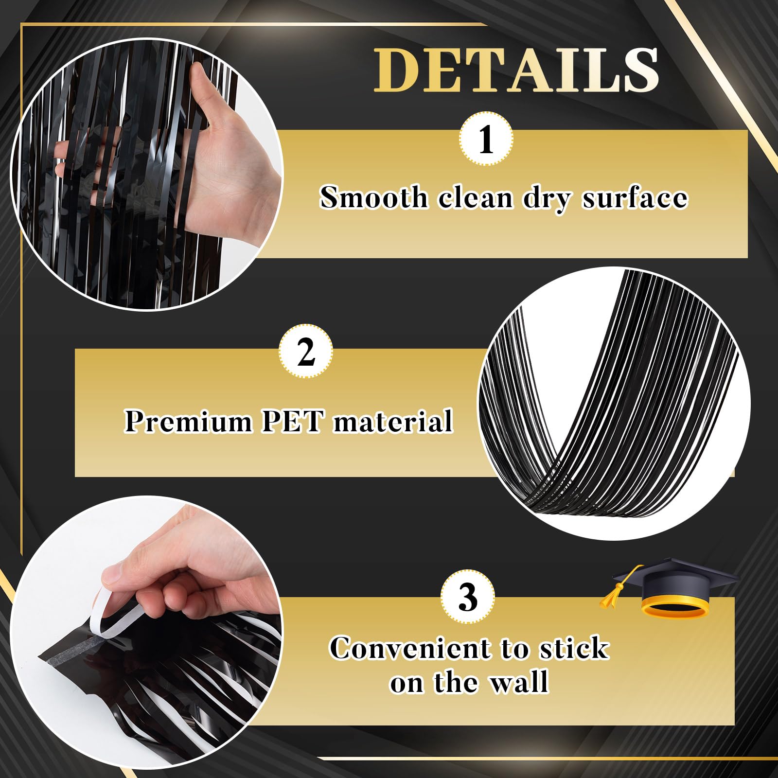 Lot de 4 rideaux de plafond à  - Tinsel Garland Decoration avis et prix